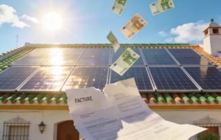 Vivienda andaluza con placas solares fotovoltaicas generando ahorro en factura de la luz