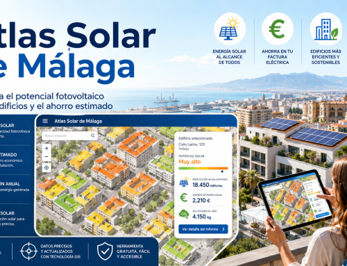 El Atlas Solar de Málaga permite consultar el potencial fotovoltaico de los edificios y el ahorro estimado