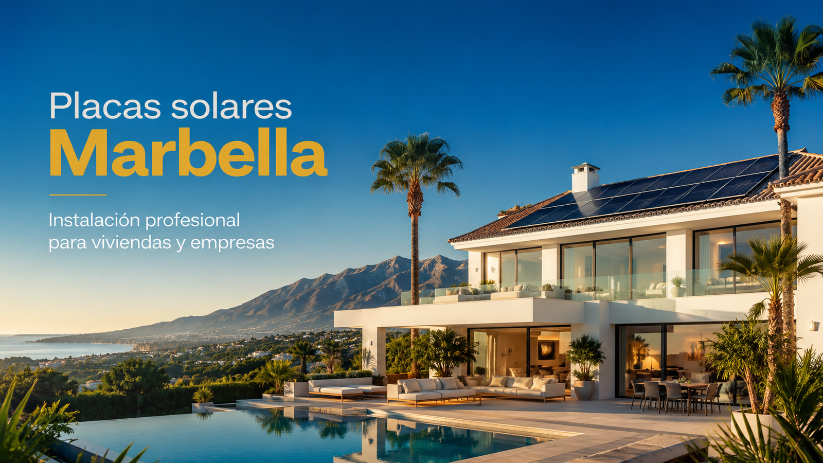 Placas solares Marbella – Instalación fotovoltaica profesional Instalación de placas solares en Marbella para viviendas y empresas