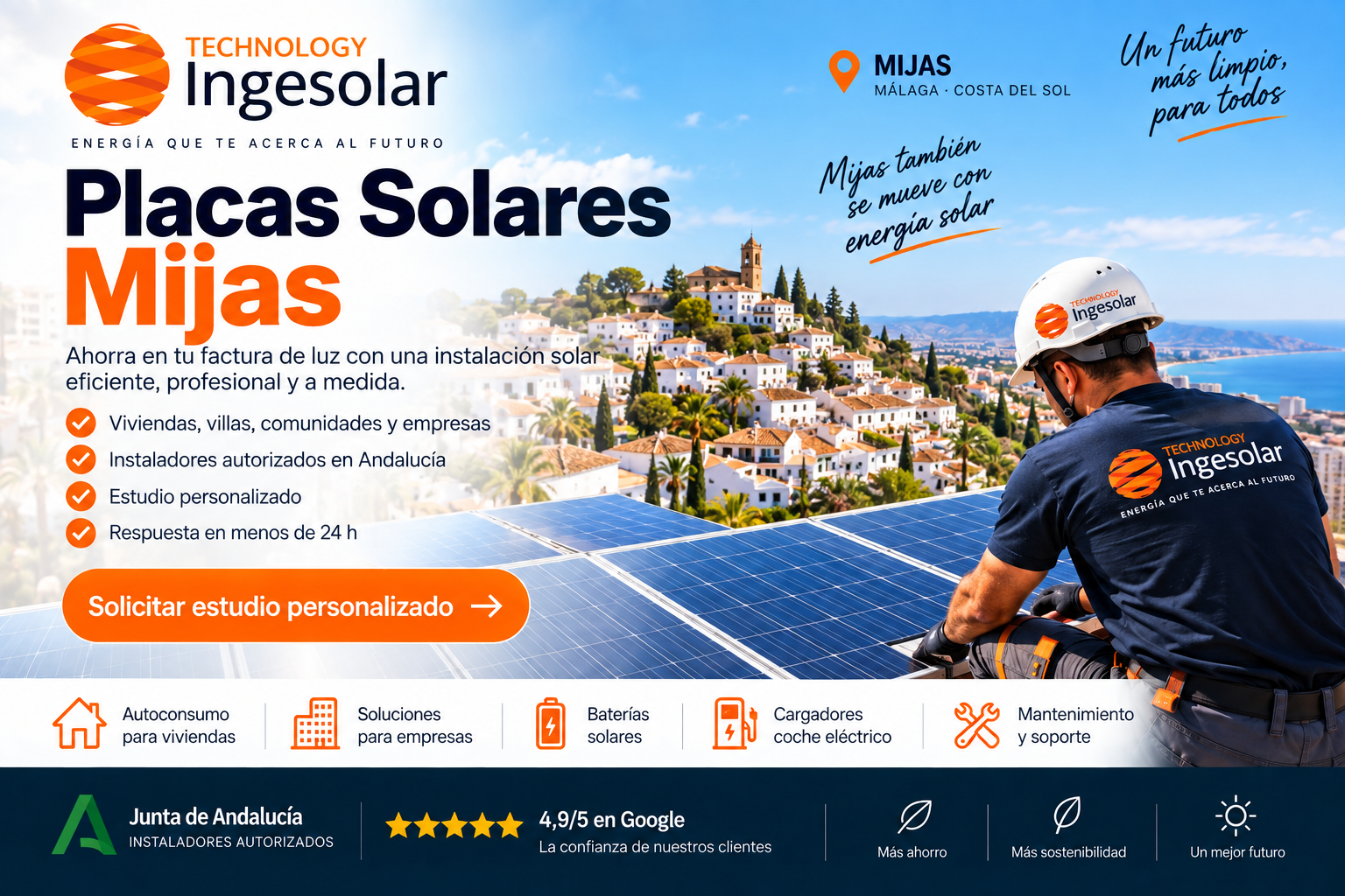 Instalación de placas solares Mijas - Ingesolar